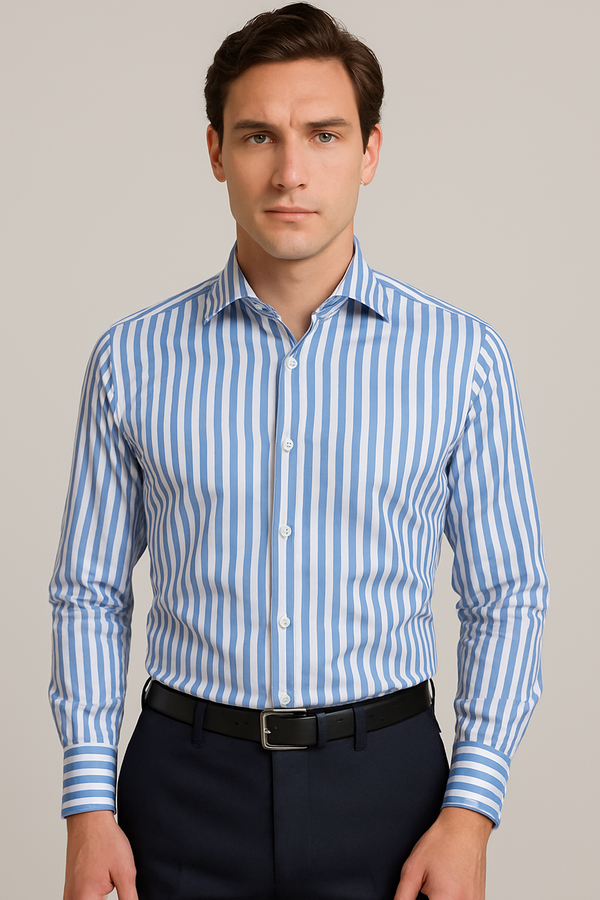 Camicia riga stretta slim