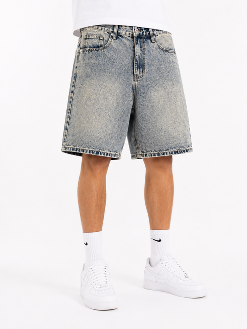 BERMUDA IN JEANS BAGGY FIT SABBIATO