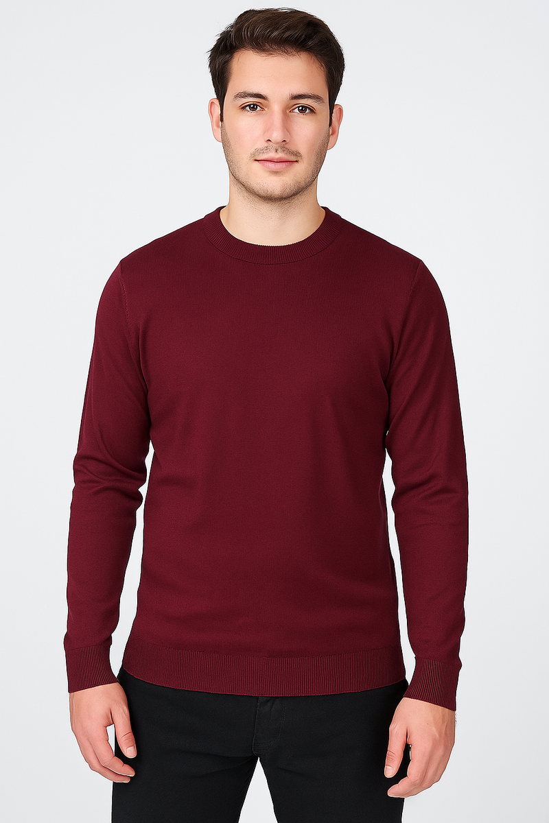 Maglione girocollo manica lunga
