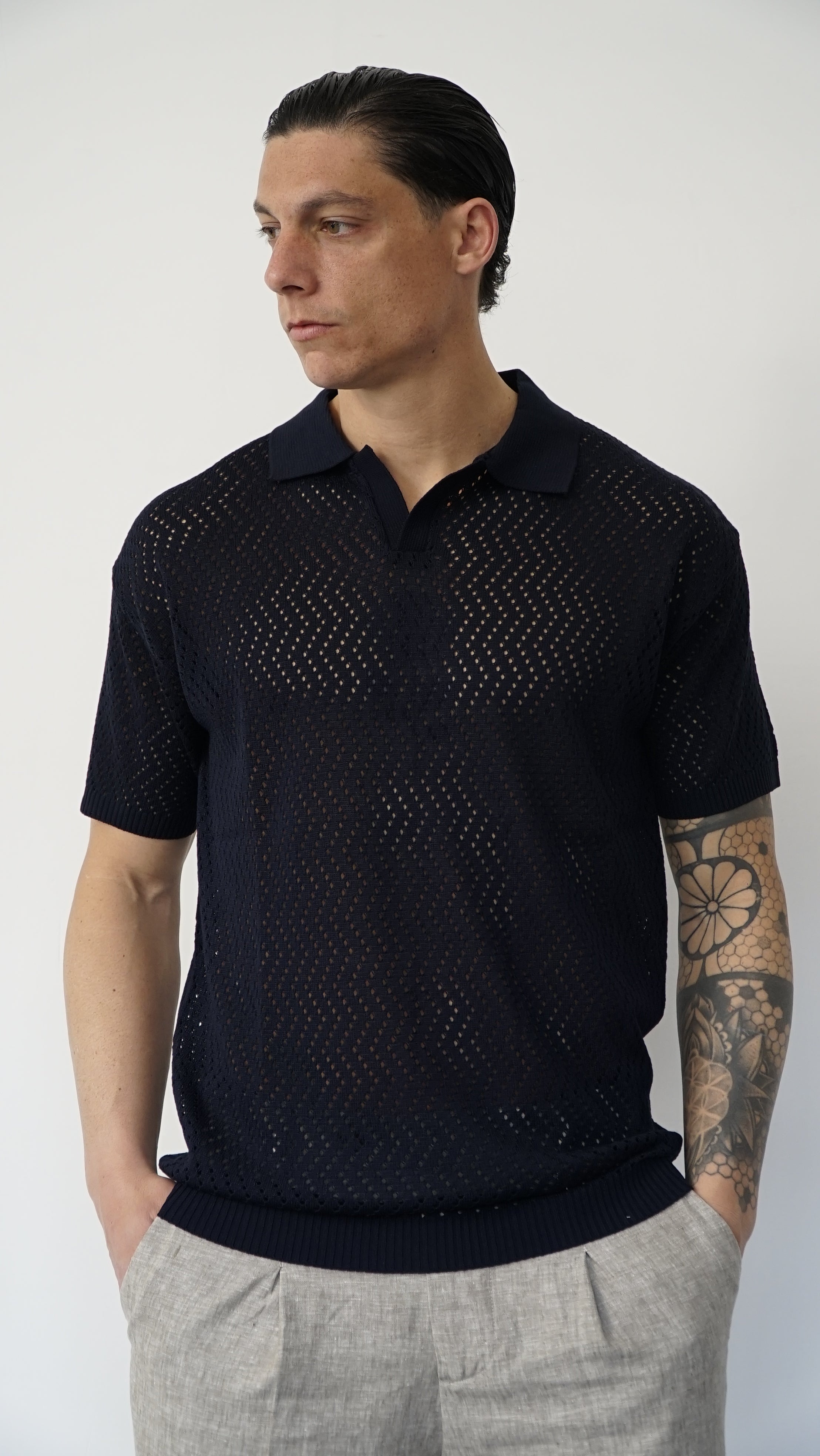 POLO COLLO BOWLING TRAFORATA