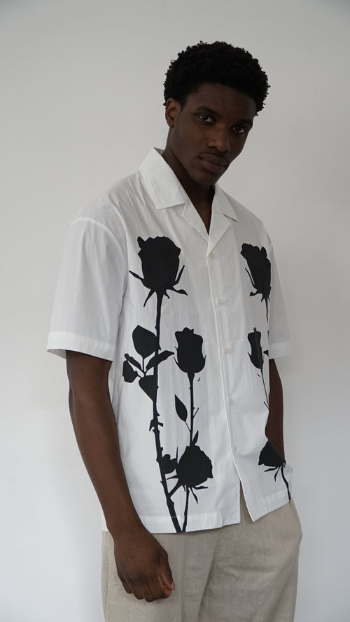 CAMICIA ROSE A CONTRASTO