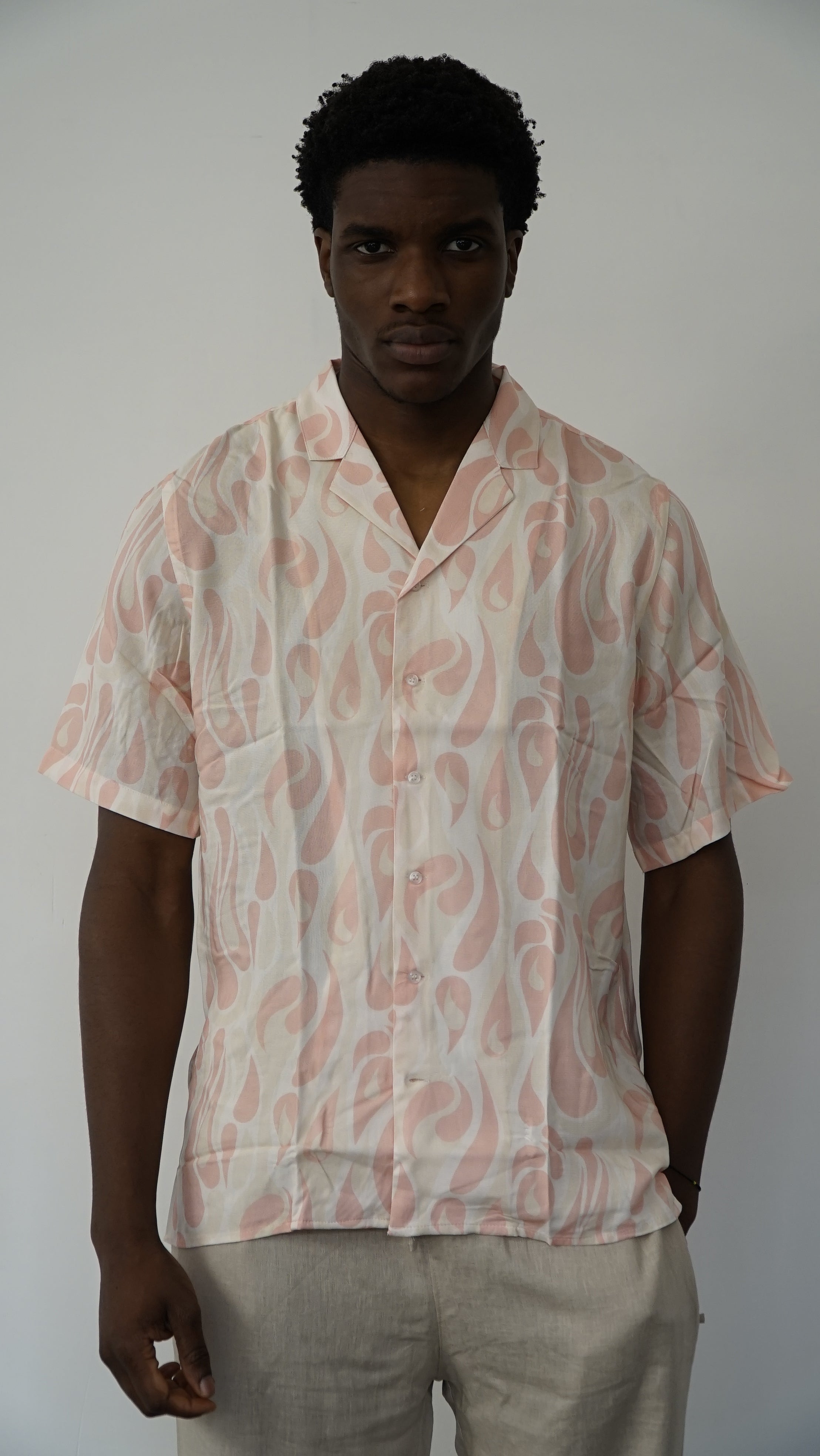 CAMICIA IN VISCOSA ROSA