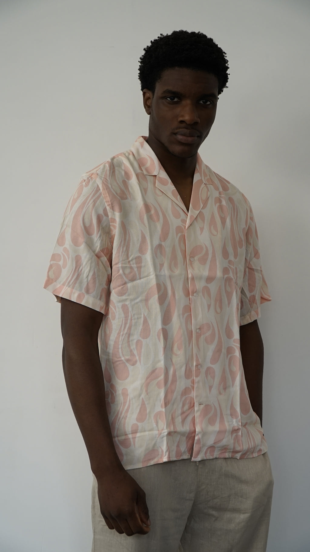 CAMICIA IN VISCOSA ROSA