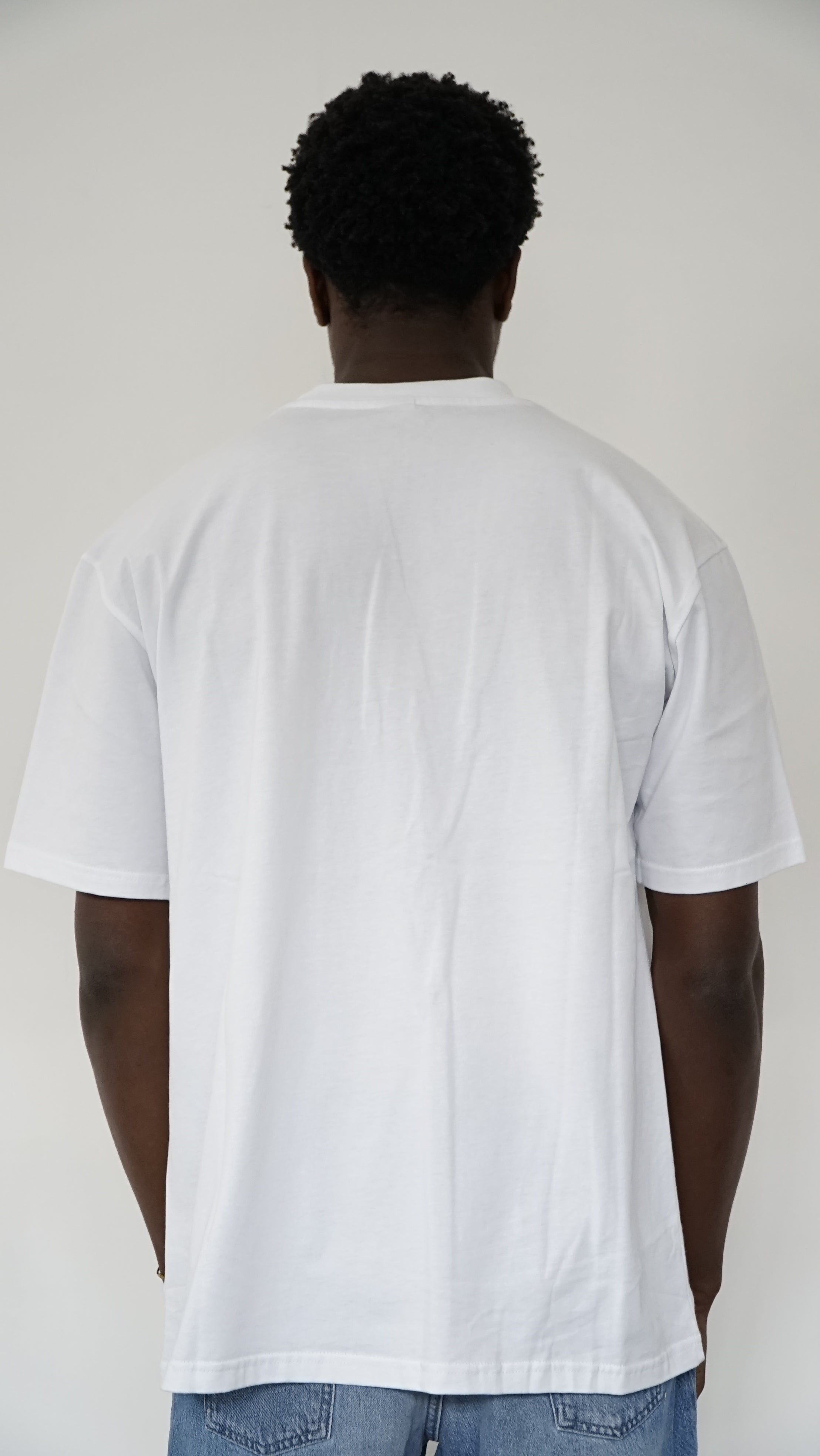 T-SHIRT CON TASCHINO BIANCO E SABBIA