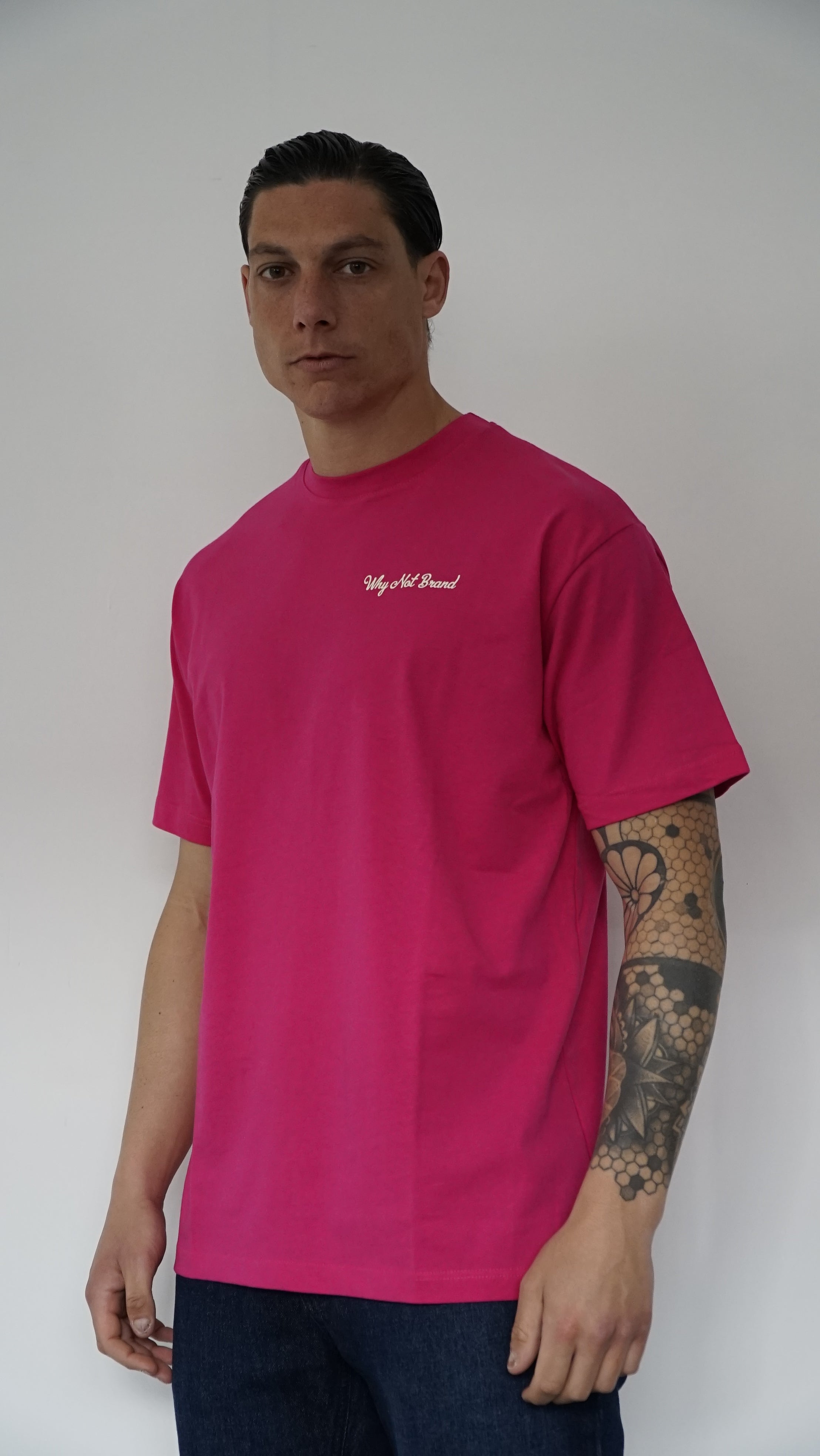T-SHIRT BASIC WNB LOGO - BEIGE, LIME, FUCSIA