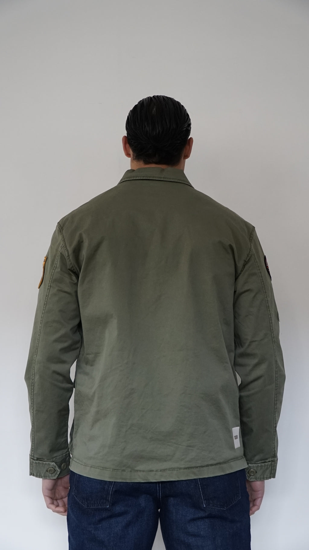 JACKET VERDE MILITARE CON PATCH