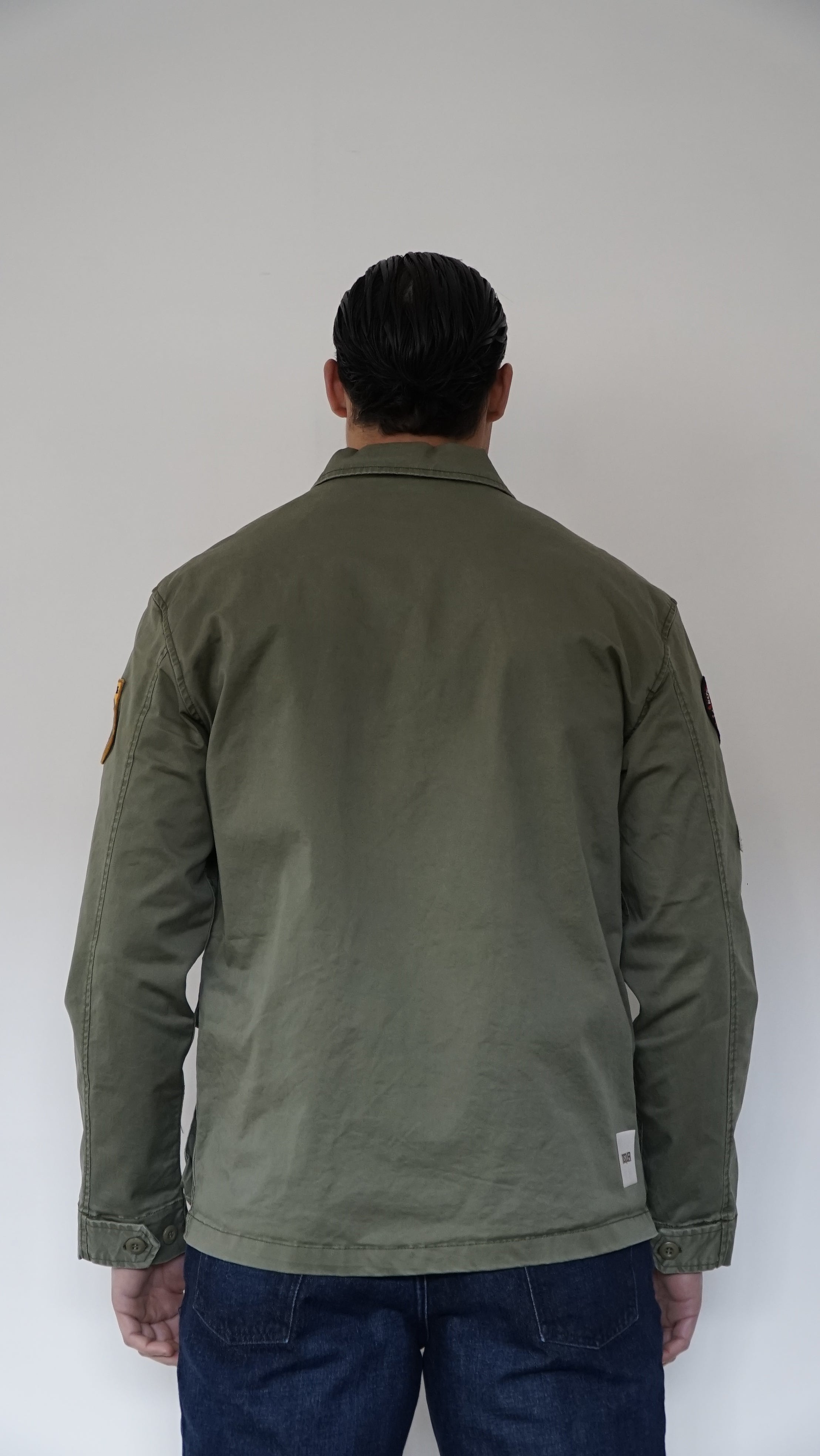 JACKET VERDE MILITARE CON PATCH