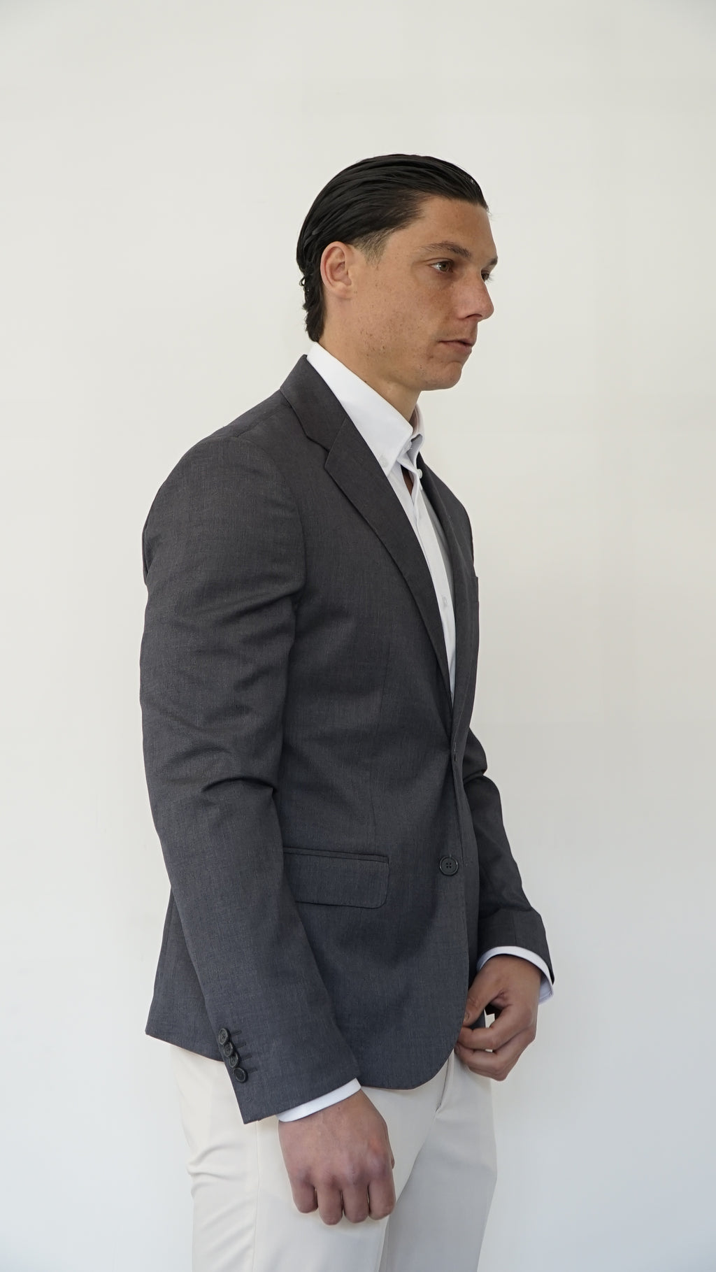 GIACCA SARTORIALE MONOPETTO - GRIGIO ANTRACITE
