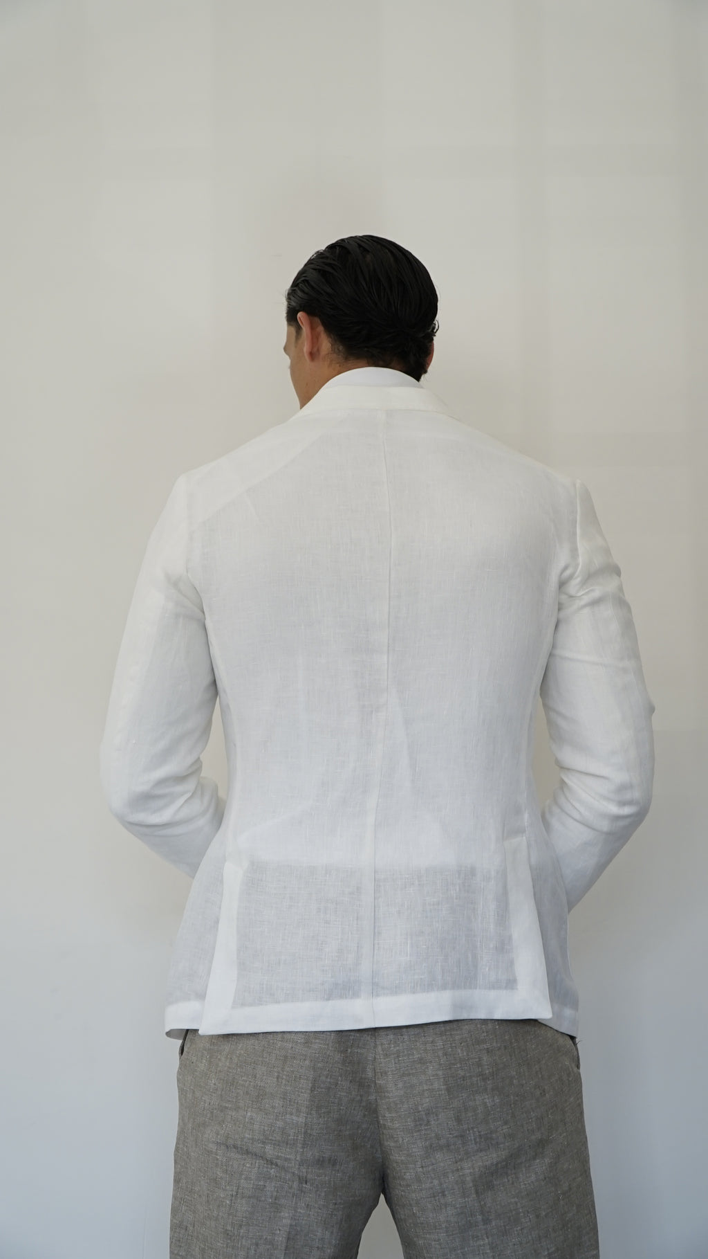 GIACCA IN 100% LINO - BIANCO - BLU - BEIGE - FANGO