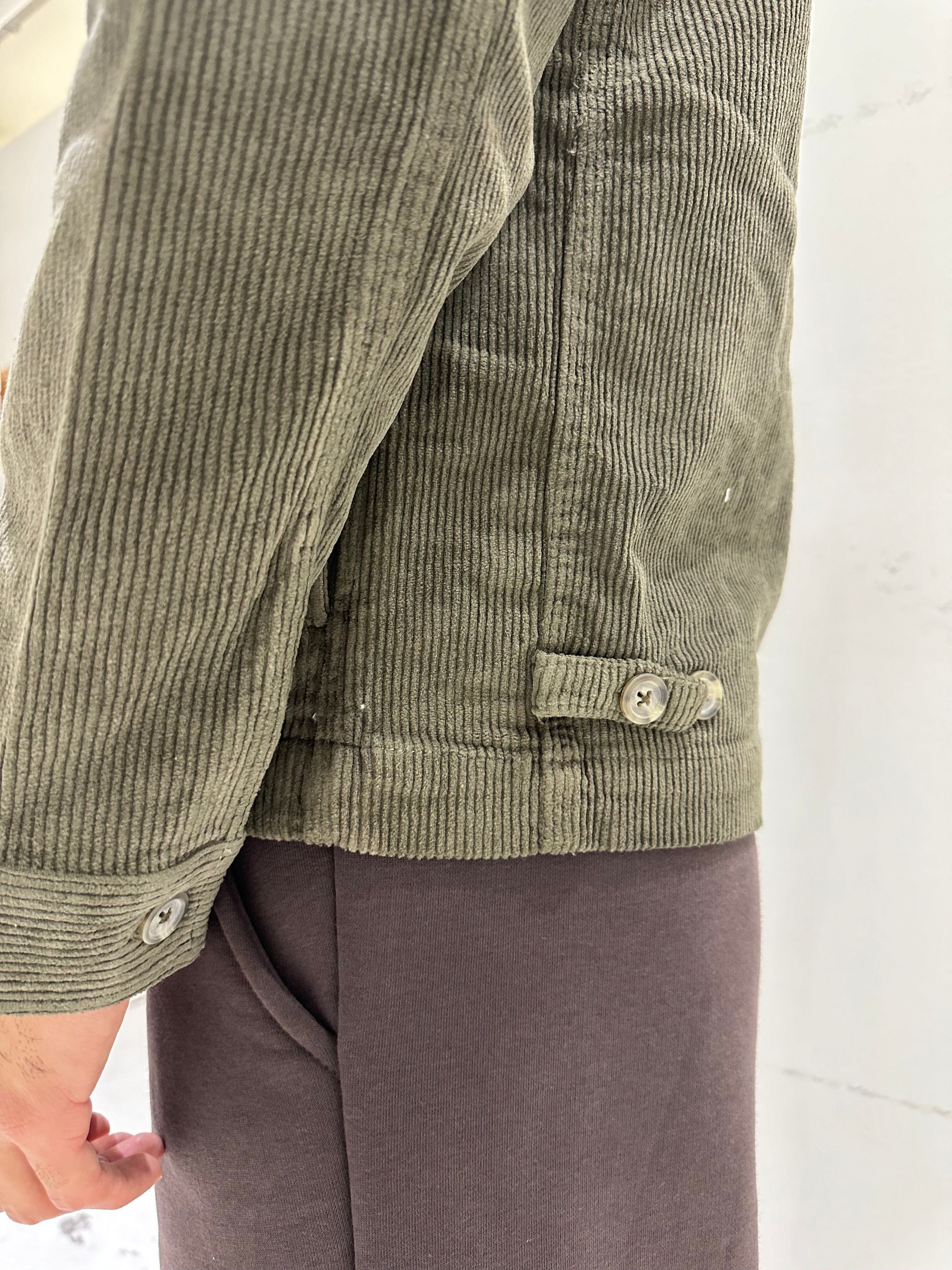 CAMICIA IN VELLUTO CON BOTTONI