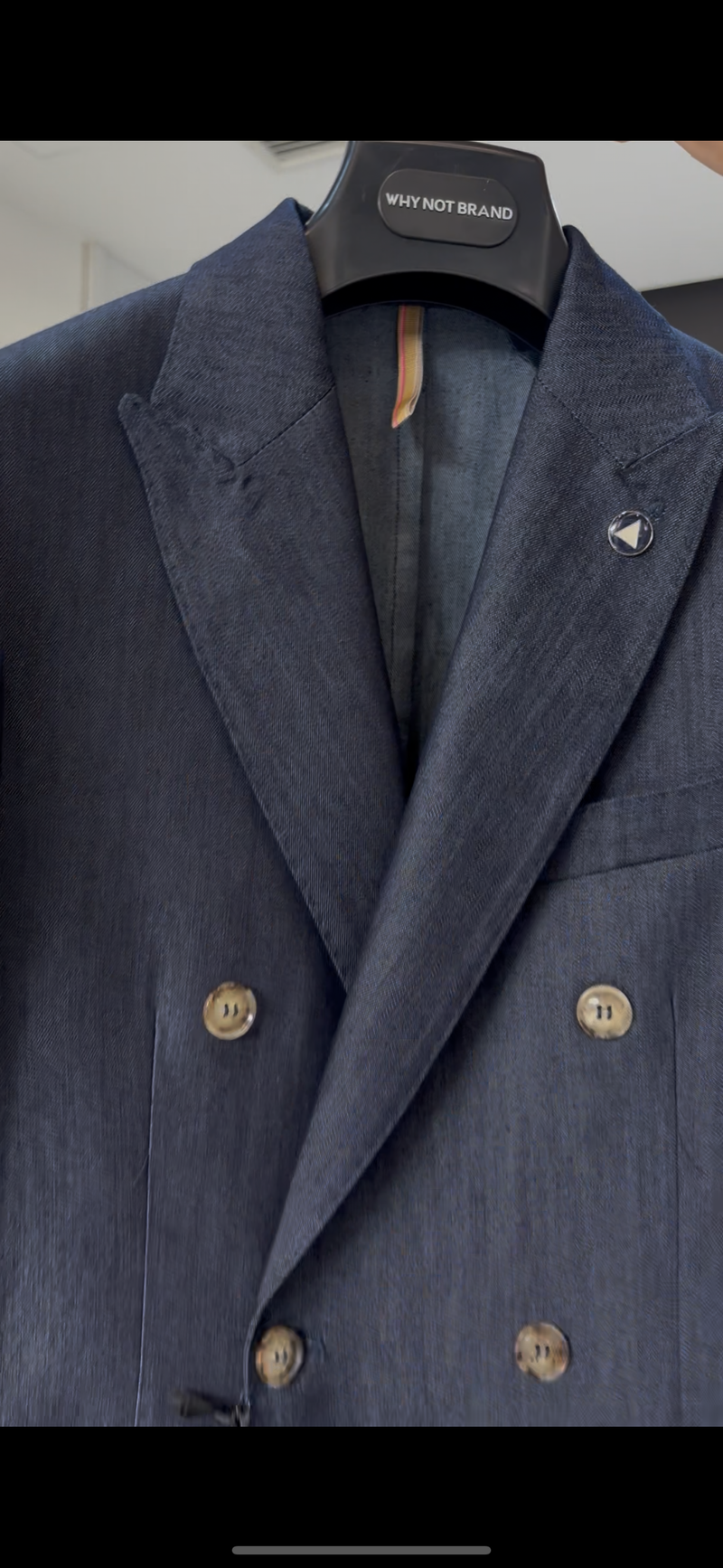 Giacca Doppiopetto in Denim
