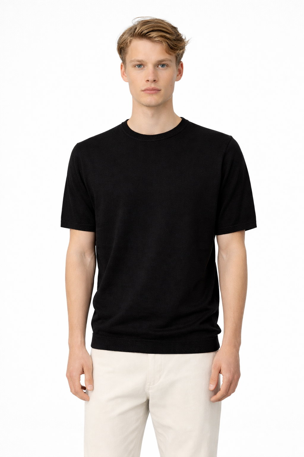 MAGLIA IN FILO MEZZA MANICA
