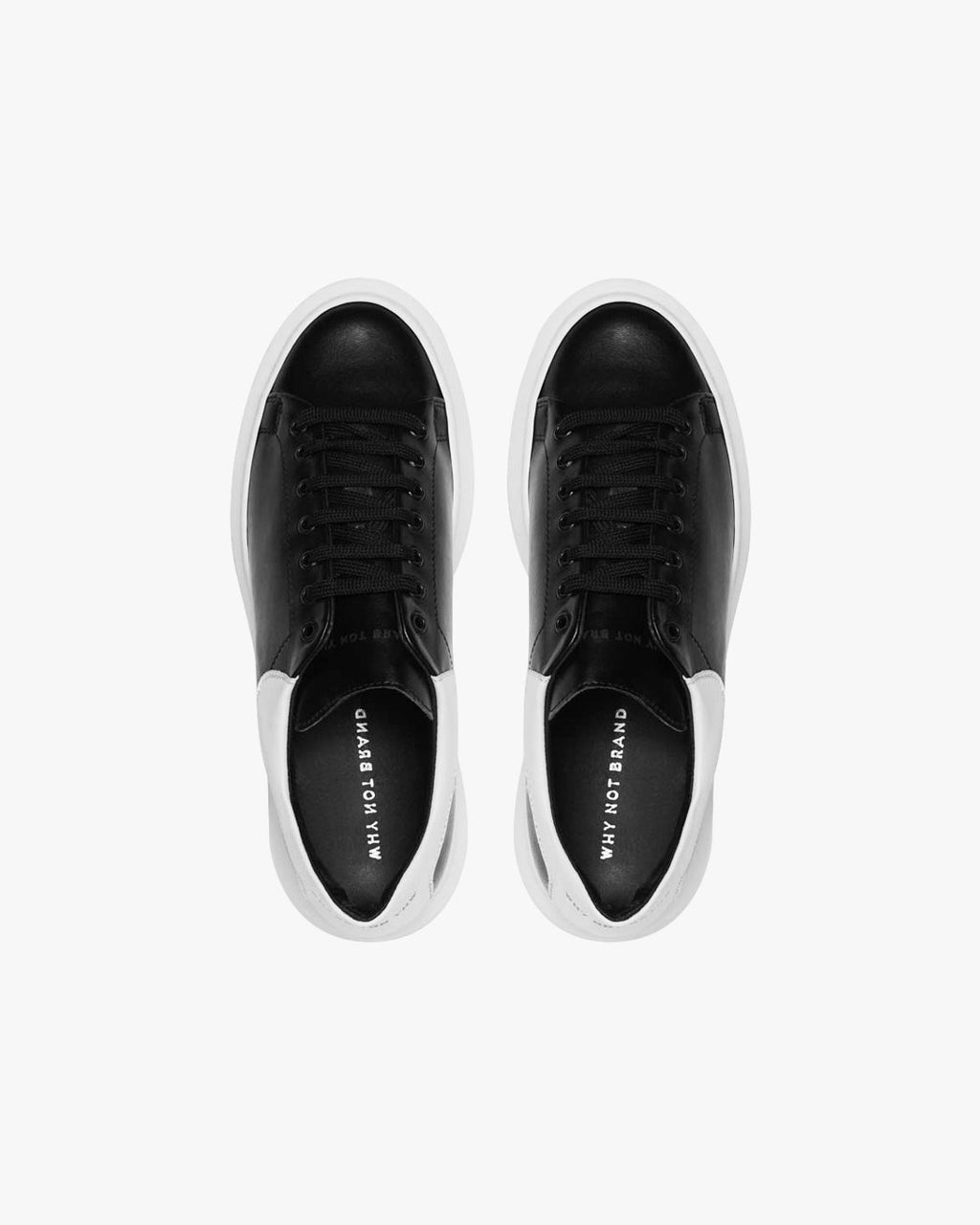 Sneakers in Vera Pelle con suola Alta
