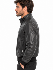 GIUBBOTTO BOMBER IN ECOPELLE