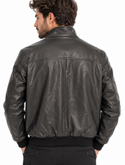 GIUBBOTTO BOMBER IN ECOPELLE