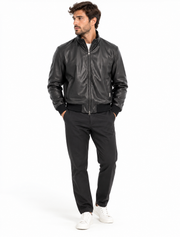 GIUBBOTTO BOMBER IN ECOPELLE