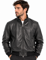 GIUBBOTTO BOMBER IN ECOPELLE