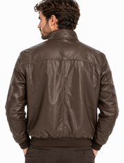 GIUBBOTTO BOMBER IN ECOPELLE