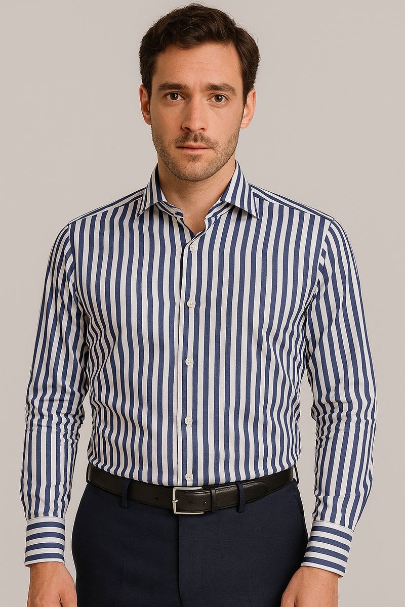 Camicia riga stretta slim