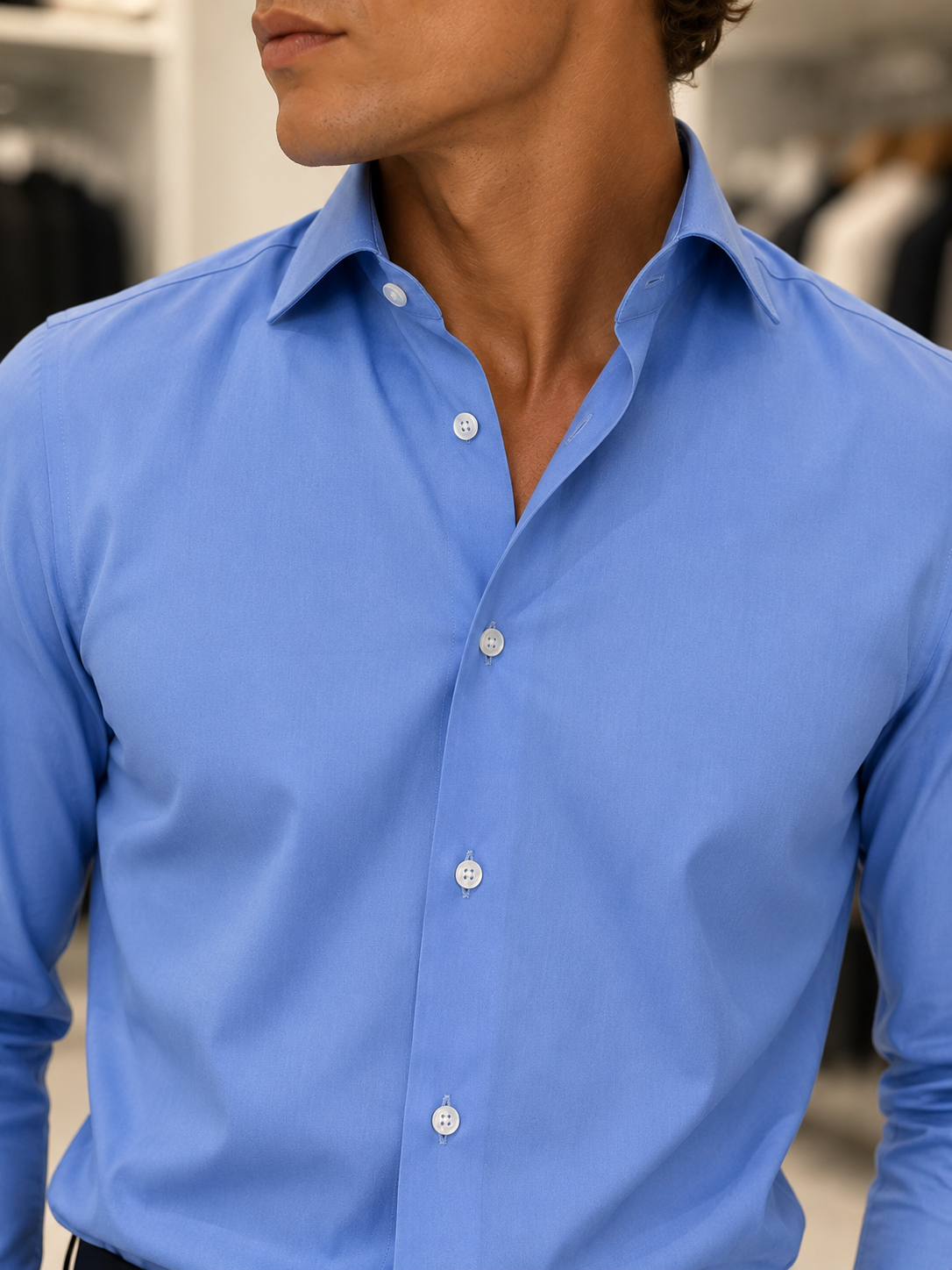 Camicia basica collo italiano