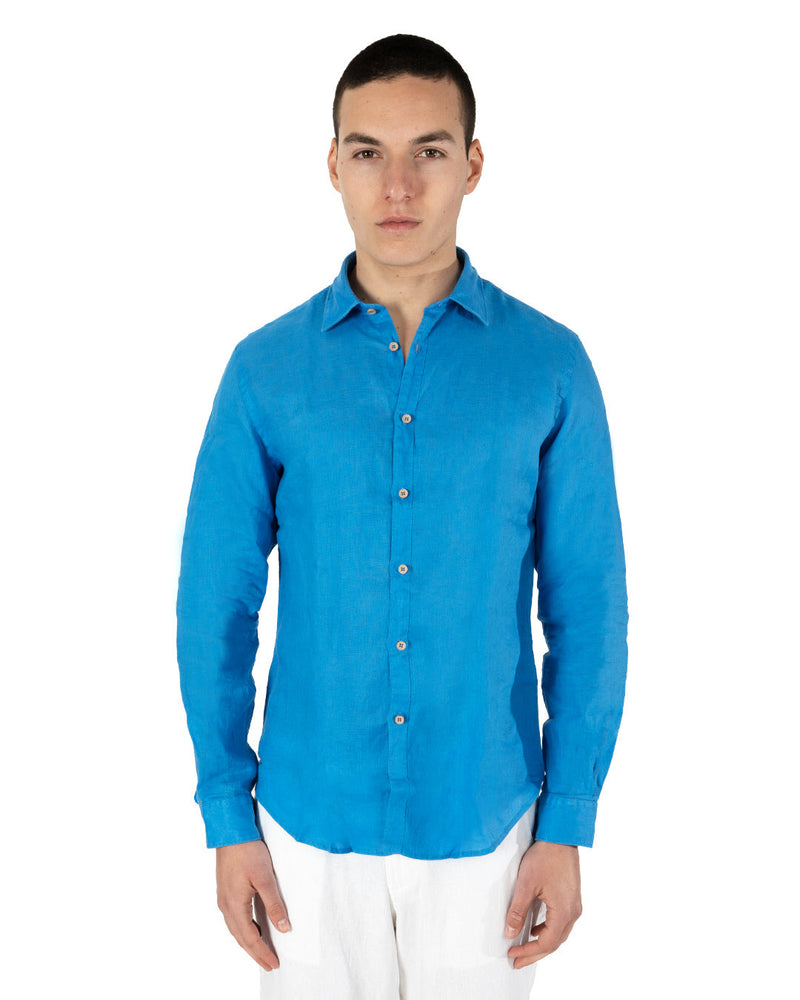 Camicia in lino collo italiano