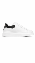 Sneakers in Vera Pelle con suola Alta
