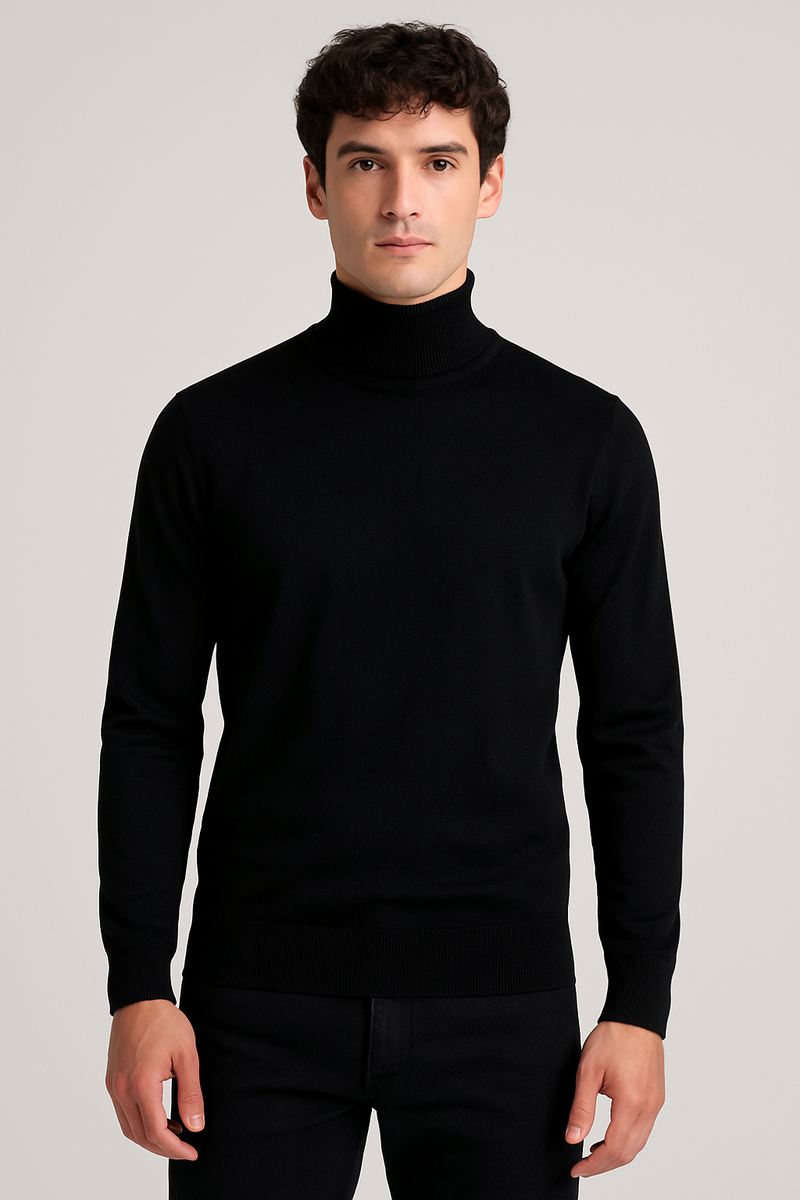 Maglione dolcevita manica lunga