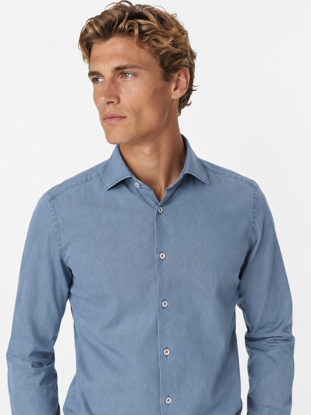 Camicia tessuto Chambray