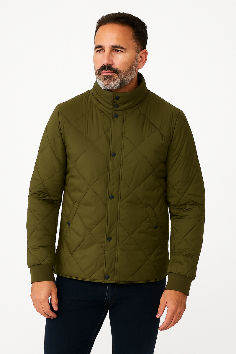 Giubbino trapuntato con doppia chiusura