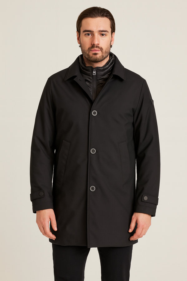 Trench tecnico con trapuntina staccabile