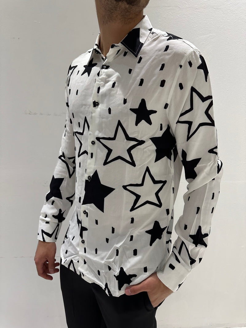 CAMICIA IN VISCOSA STELLATA