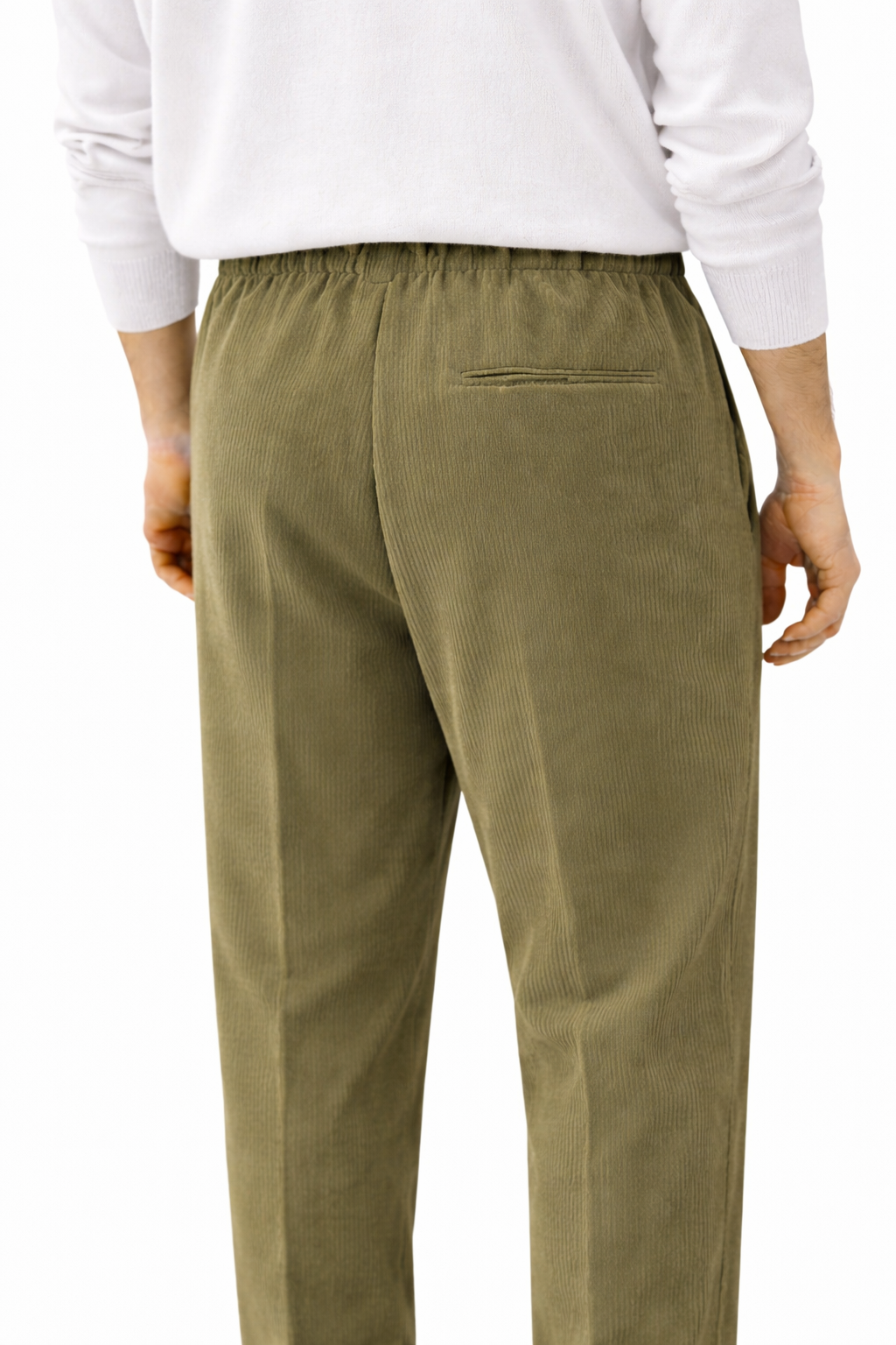 PANTALONE PELÈ IN VELLUTINO A MILLE RIGHE