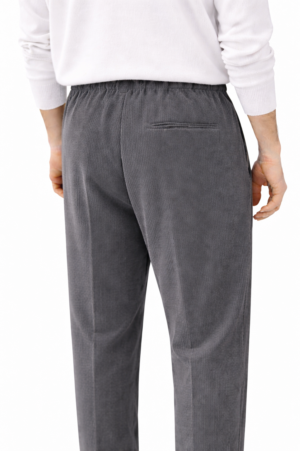PANTALONE PELÈ IN VELLUTINO A MILLE RIGHE