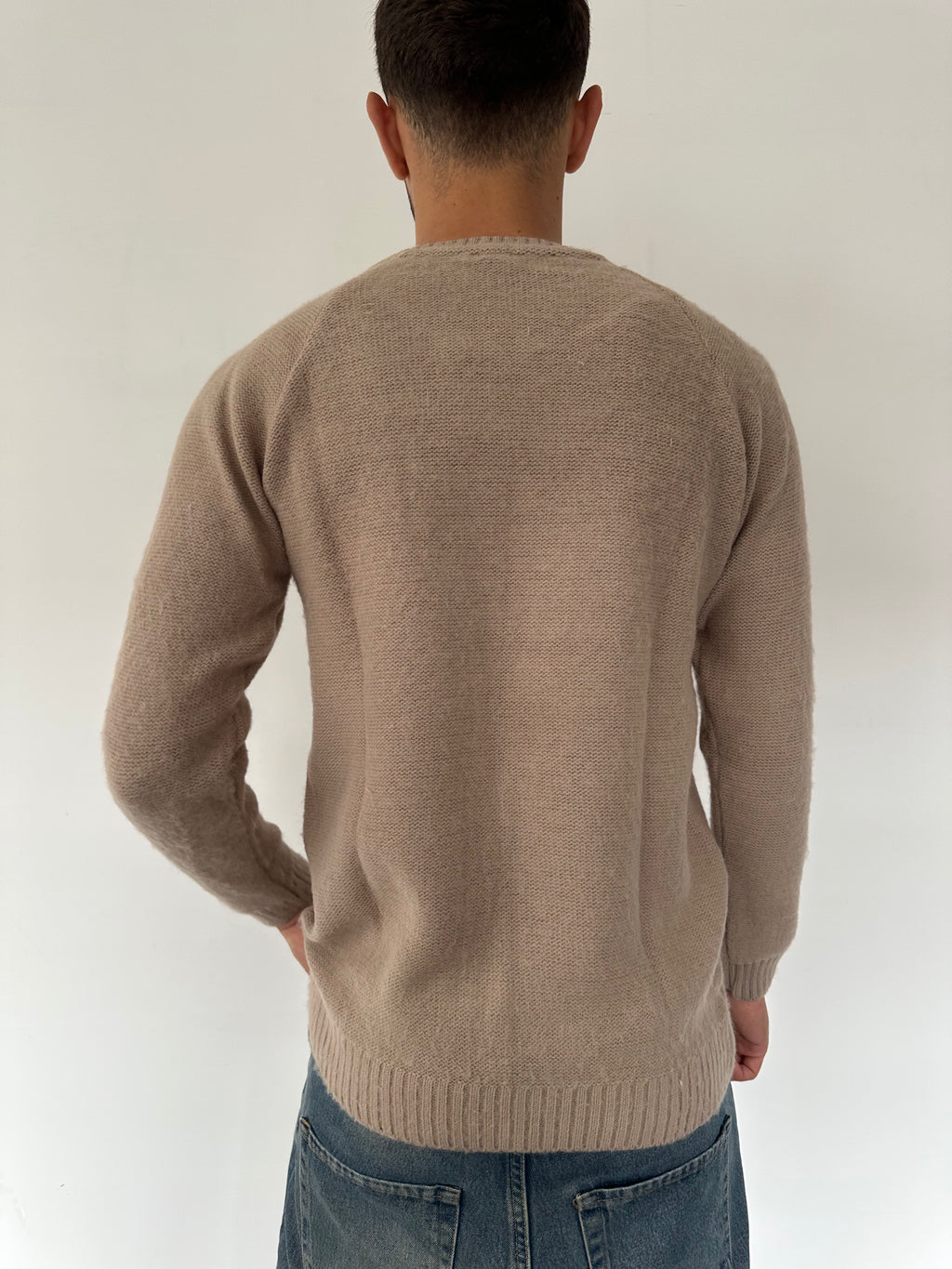 MAGLIONE GIROCOLLO BEIGE