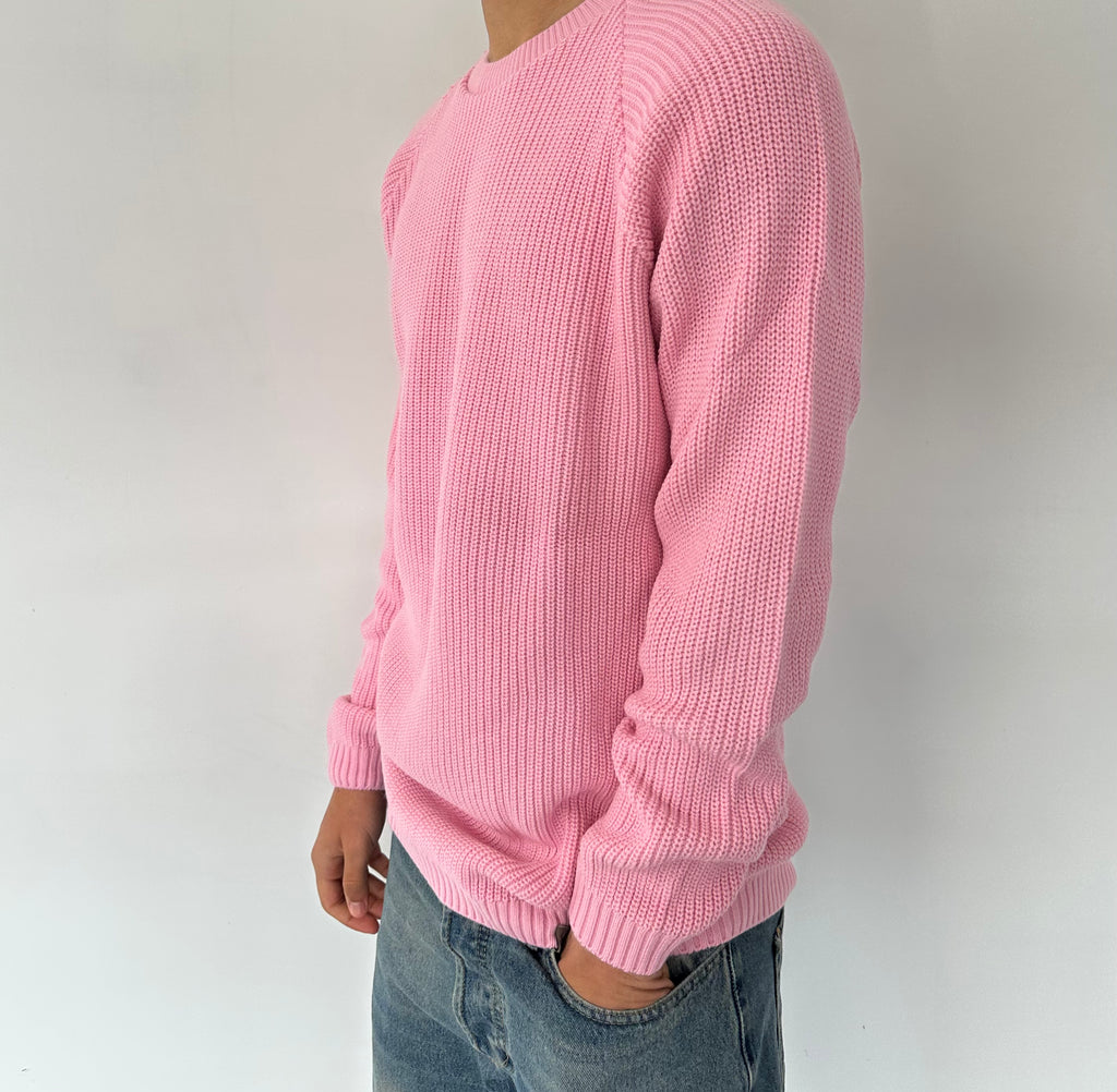 MAGLIONE GIROCOLLO CON SPACCHETTI LATERALI
