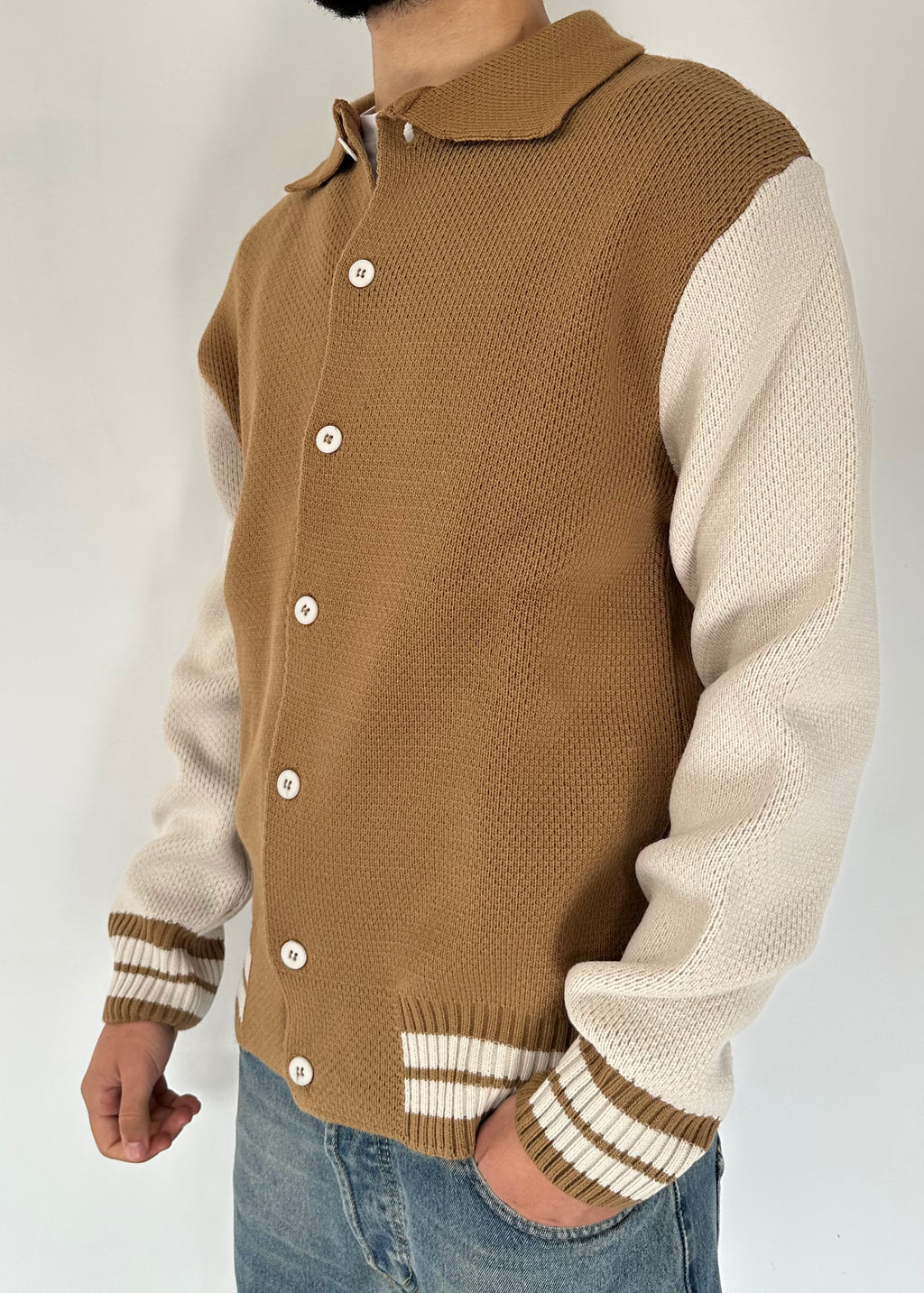 CARDIGAN CAMICIA BEIGE