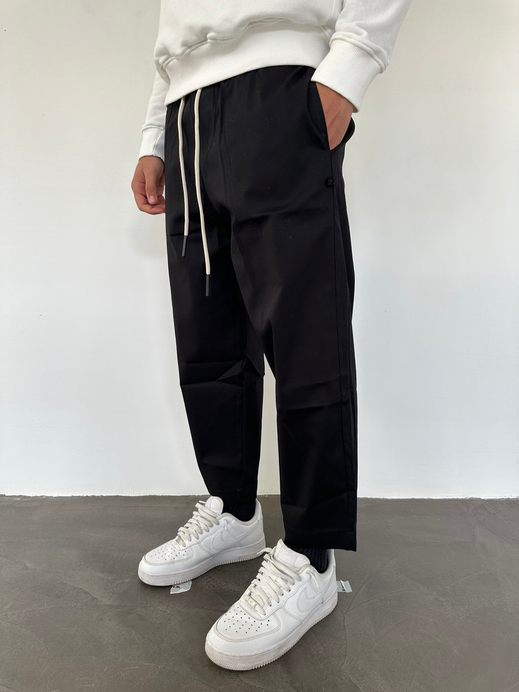 PANTALONE GABA SHIBUYA Why Not Brand NERO