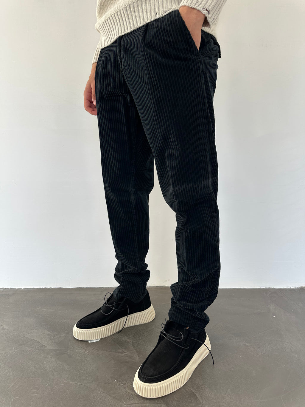 PANTALONE NEWMAN VELVET Why Not Brand NERO