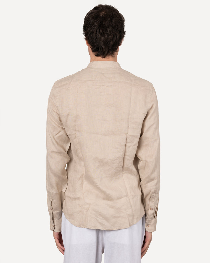 Camicia in lino collo coreano