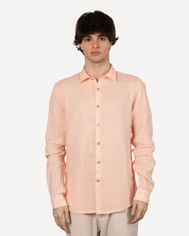 Camicia in lino collo italiano