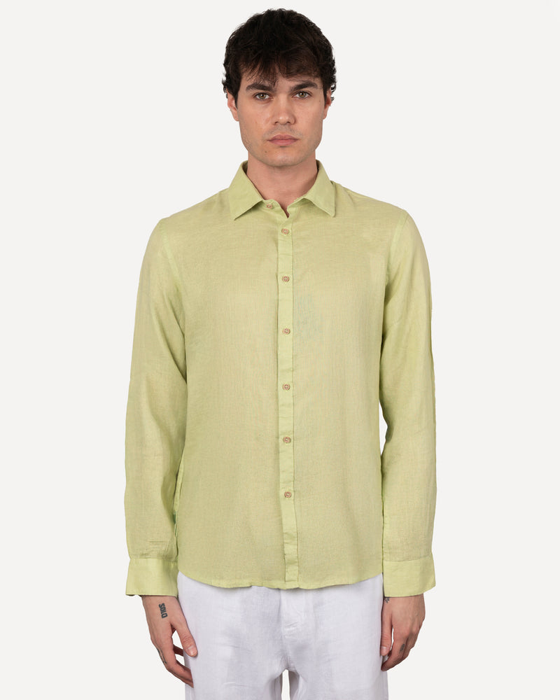 Camicia in lino collo italiano