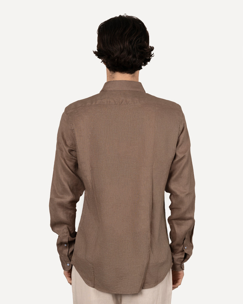 Camicia in lino collo italiano