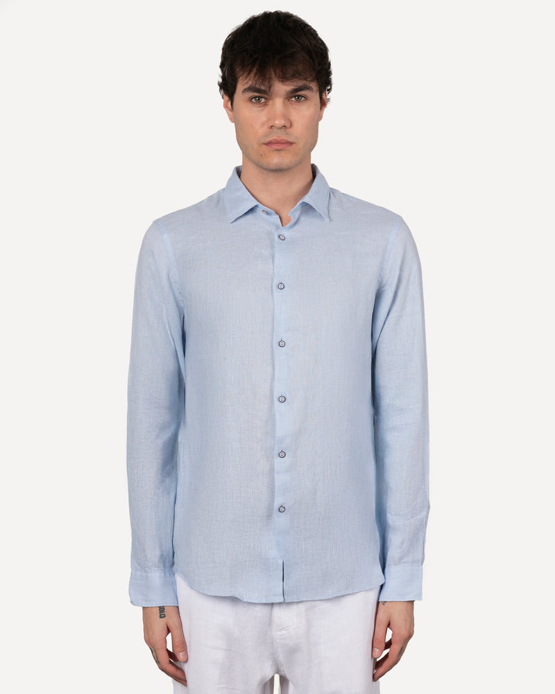 Camicia in lino collo italiano