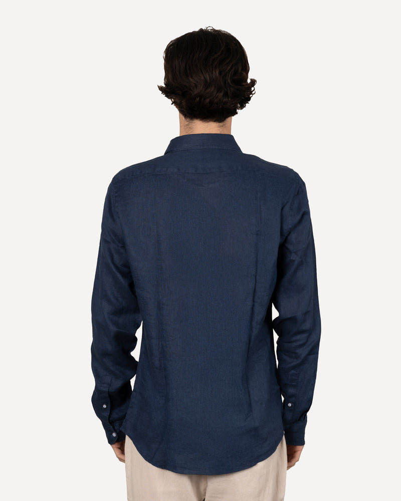 Camicia in lino collo italiano