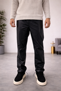 PANTALONE LEATHER NERO