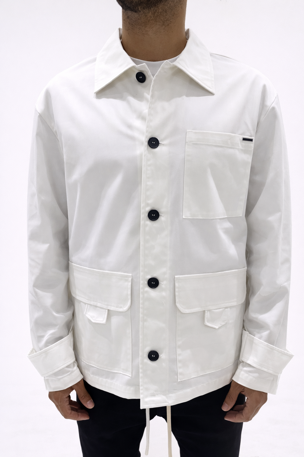 GIACCA A CAMICIA SAHARIANA IN COTONE