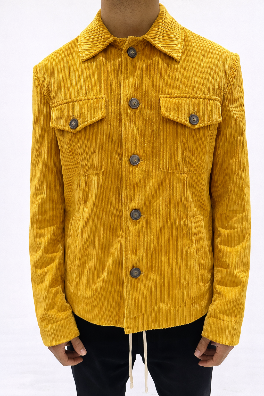 CAMICIA IN VELLUTO CON COLLETTO