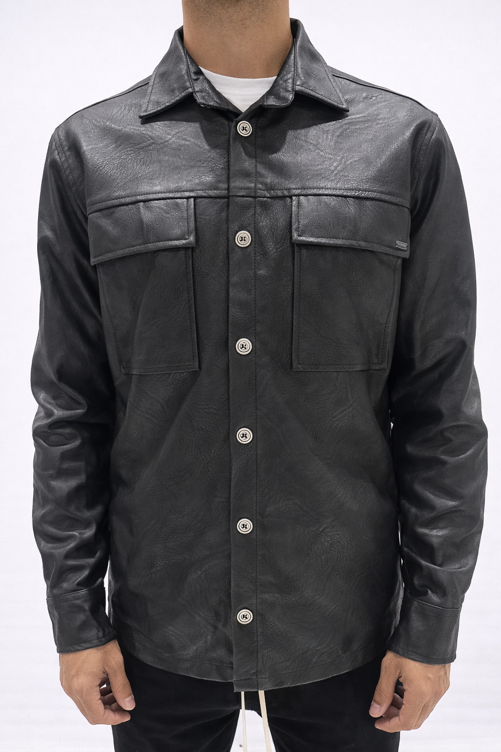 CAMICIA IN ECOPELLE