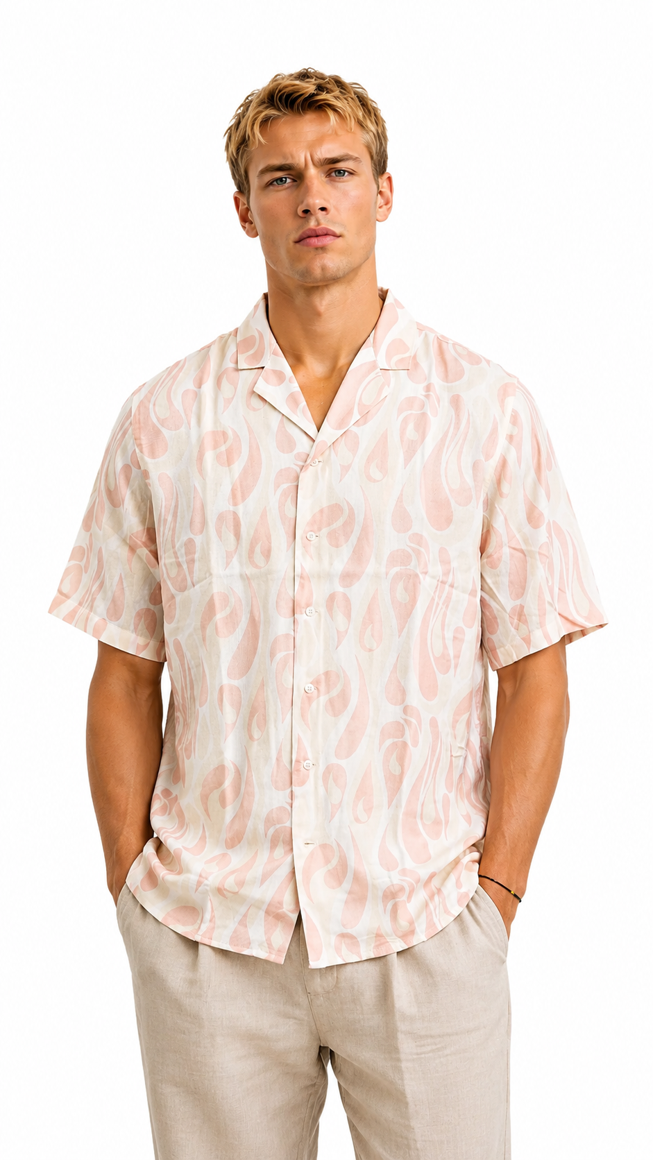 CAMICIA IN VISCOSA ROSA