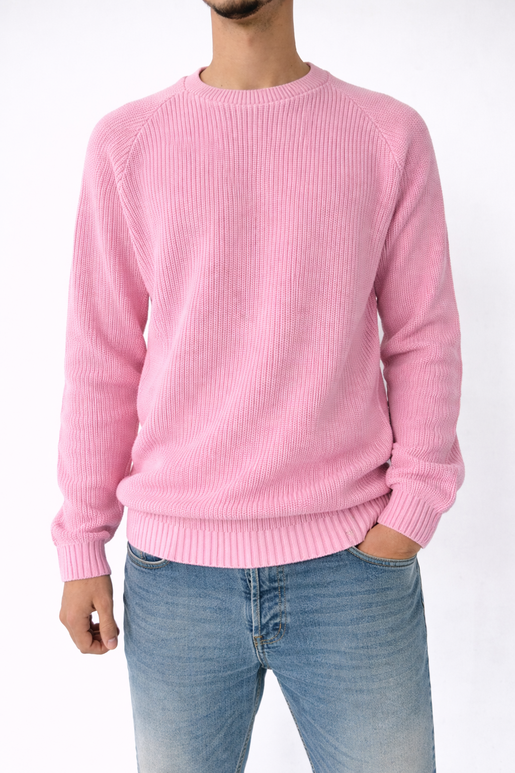 MAGLIONE GIROCOLLO CON SPACCHETTI LATERALI